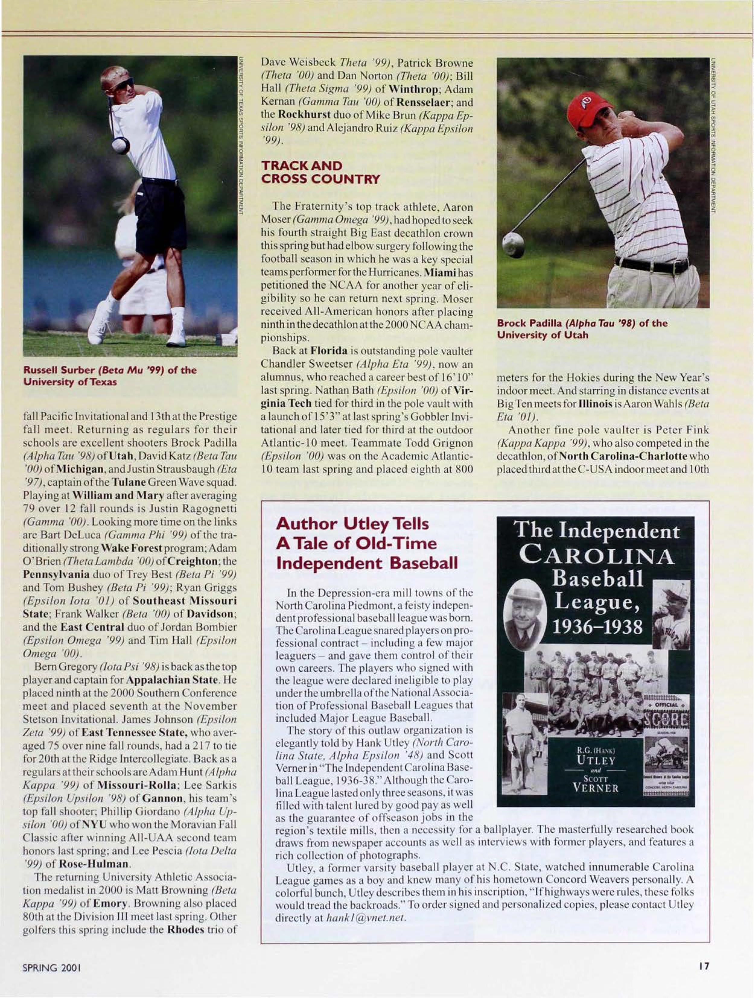 Author Otley Tells A Tale Of Old-Time Independent Baseball